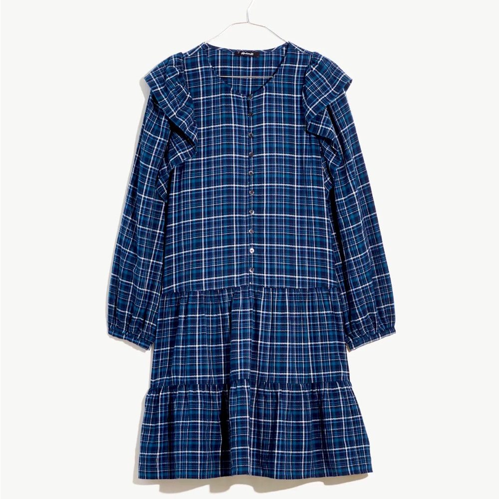 Madewell Gauze Ruffle Dress